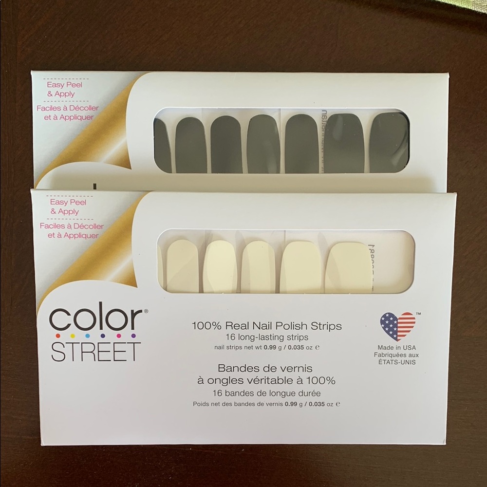 Color Street Black and White Nail Polish Strips